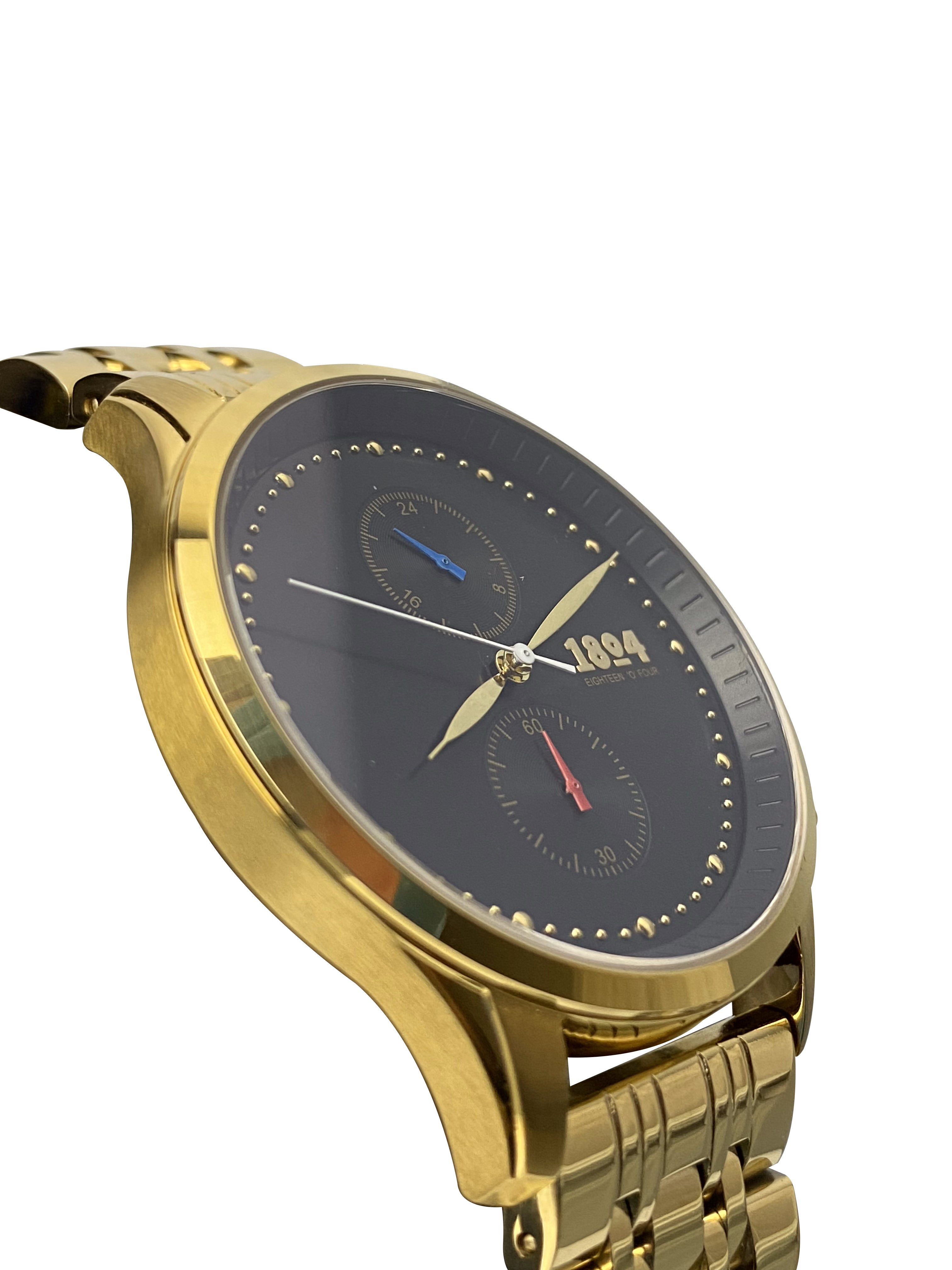 EighteenOFourCo Black and Gold Premiere Chronograph